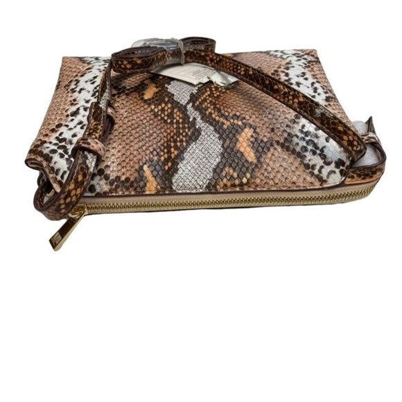 A New Day Faux Snakeskin Crossbody/Clutch Bag Adjustable Strap & Zip Closure - Picture 5 of 11